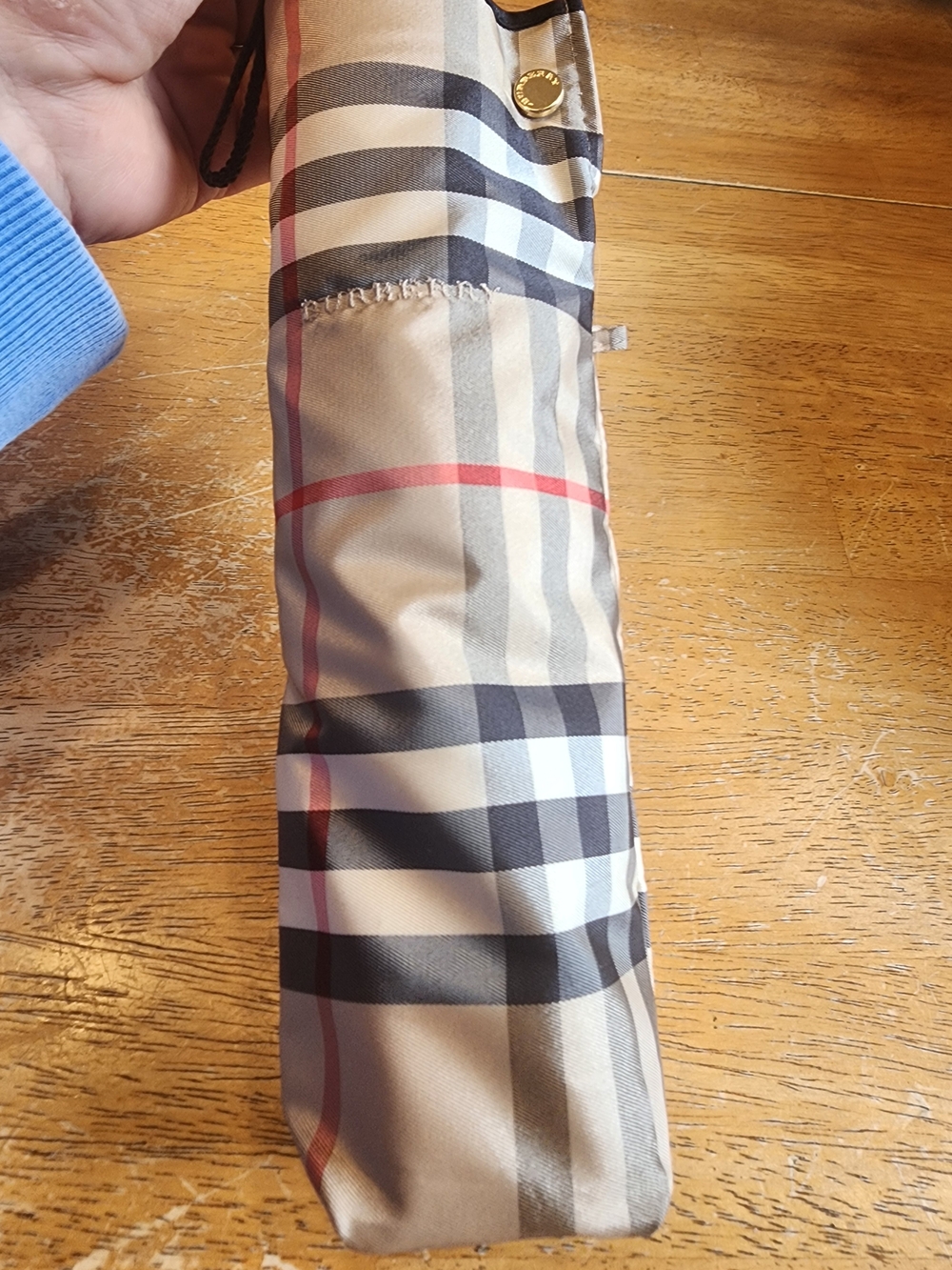 classic Burberry Check Folding Umbrella New